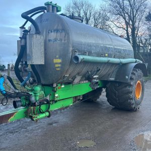2001 JOSKIN COBRA 11500 LITRE VACUUM TANKER REAR LINKAGE SLURRY SPREADER TRACTOR