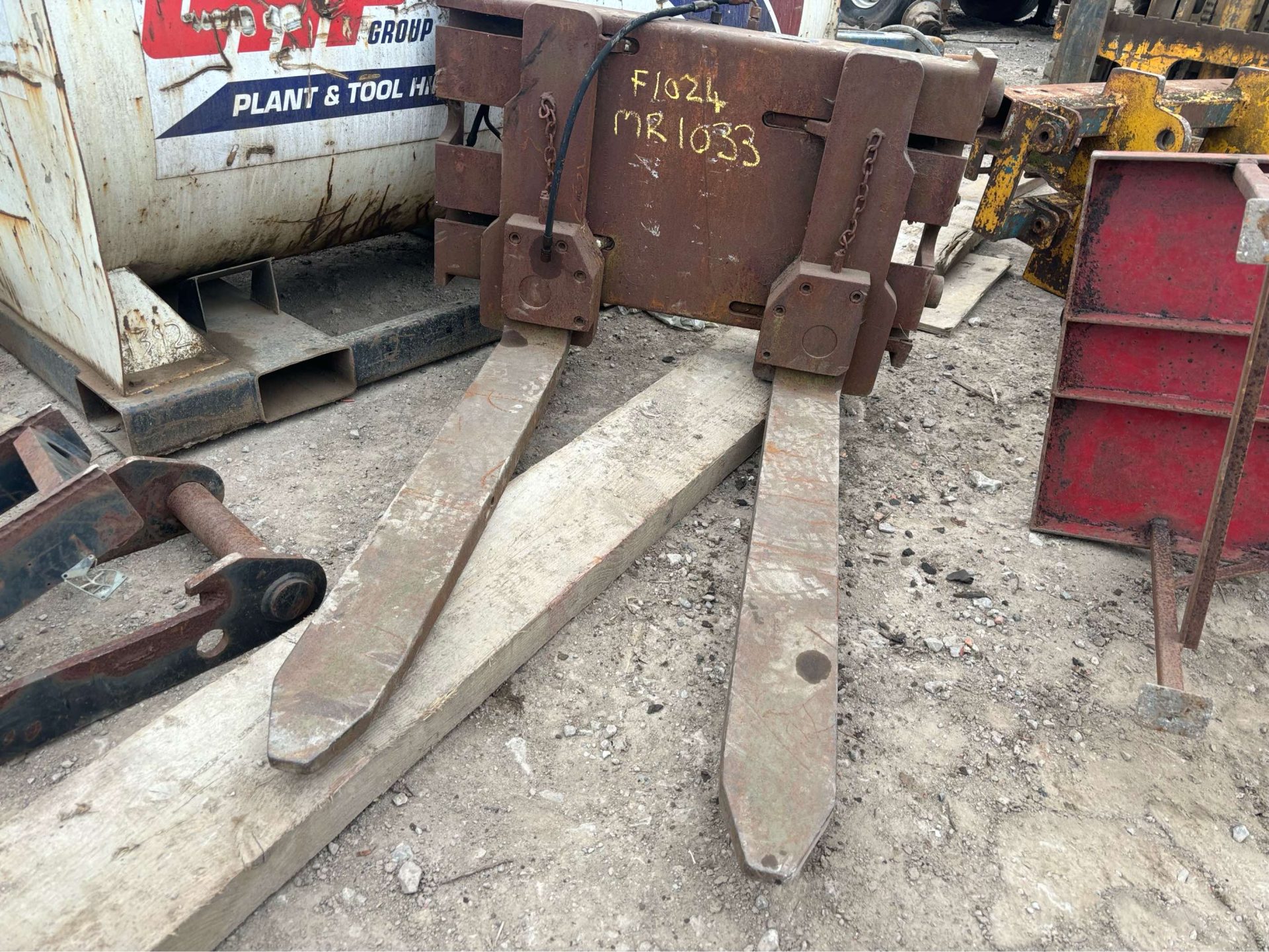 EXPANDING PALLET FORKS SUIT LOADALL TELEHANDLER FORKLIFT - Image 5