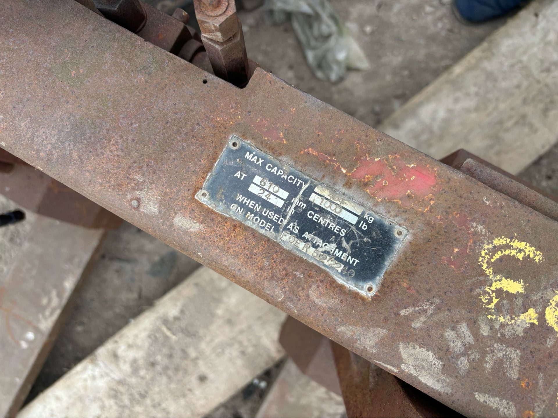 EXPANDING PALLET FORKS SUIT LOADALL TELEHANDLER FORKLIFT - Image 2