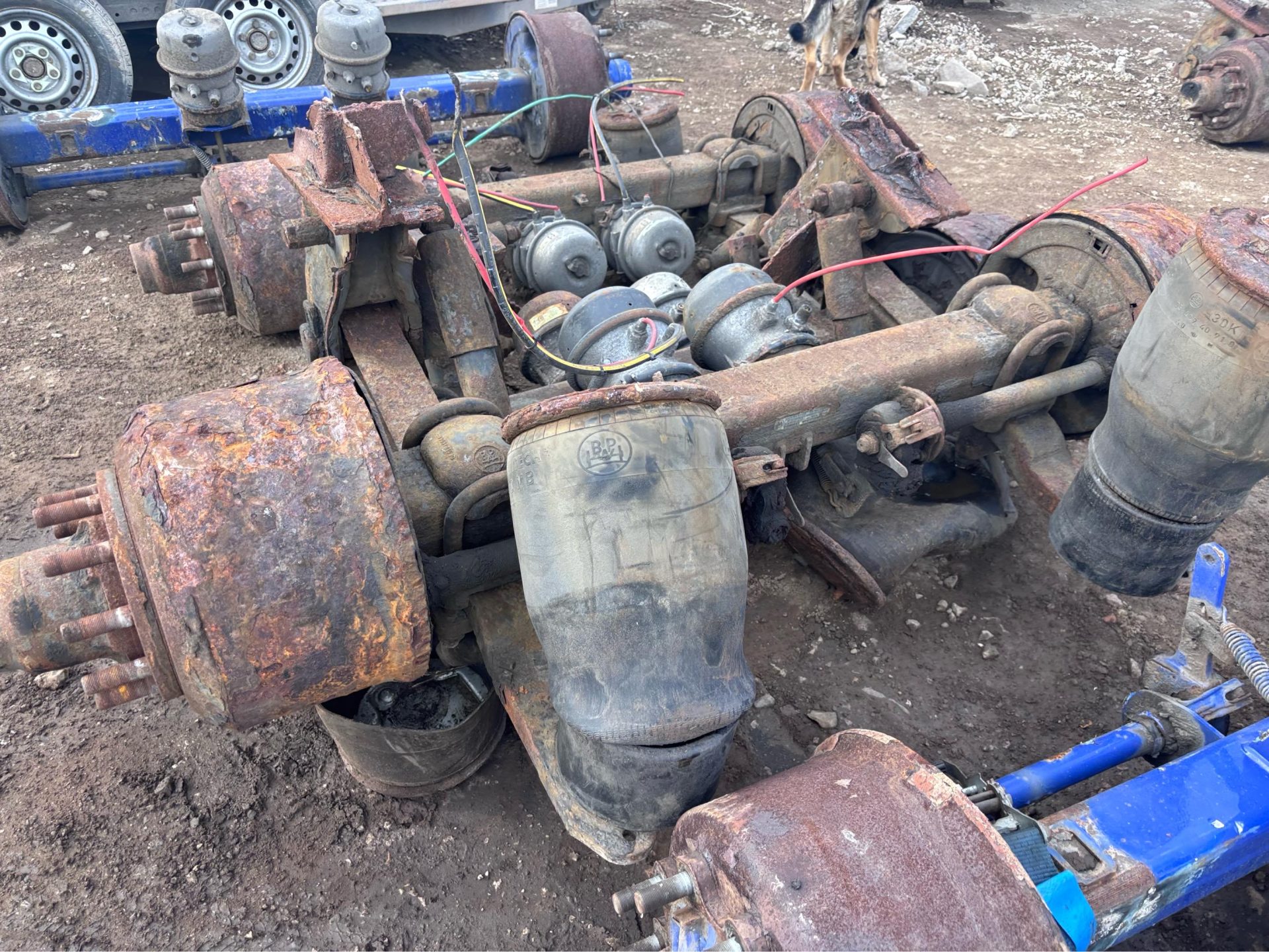 1 X 17.5" BPW AXLE ON DRUM BRAKES TRACTOR LOW LOADER TRAILER - 6 AVAILABLE - Image 5