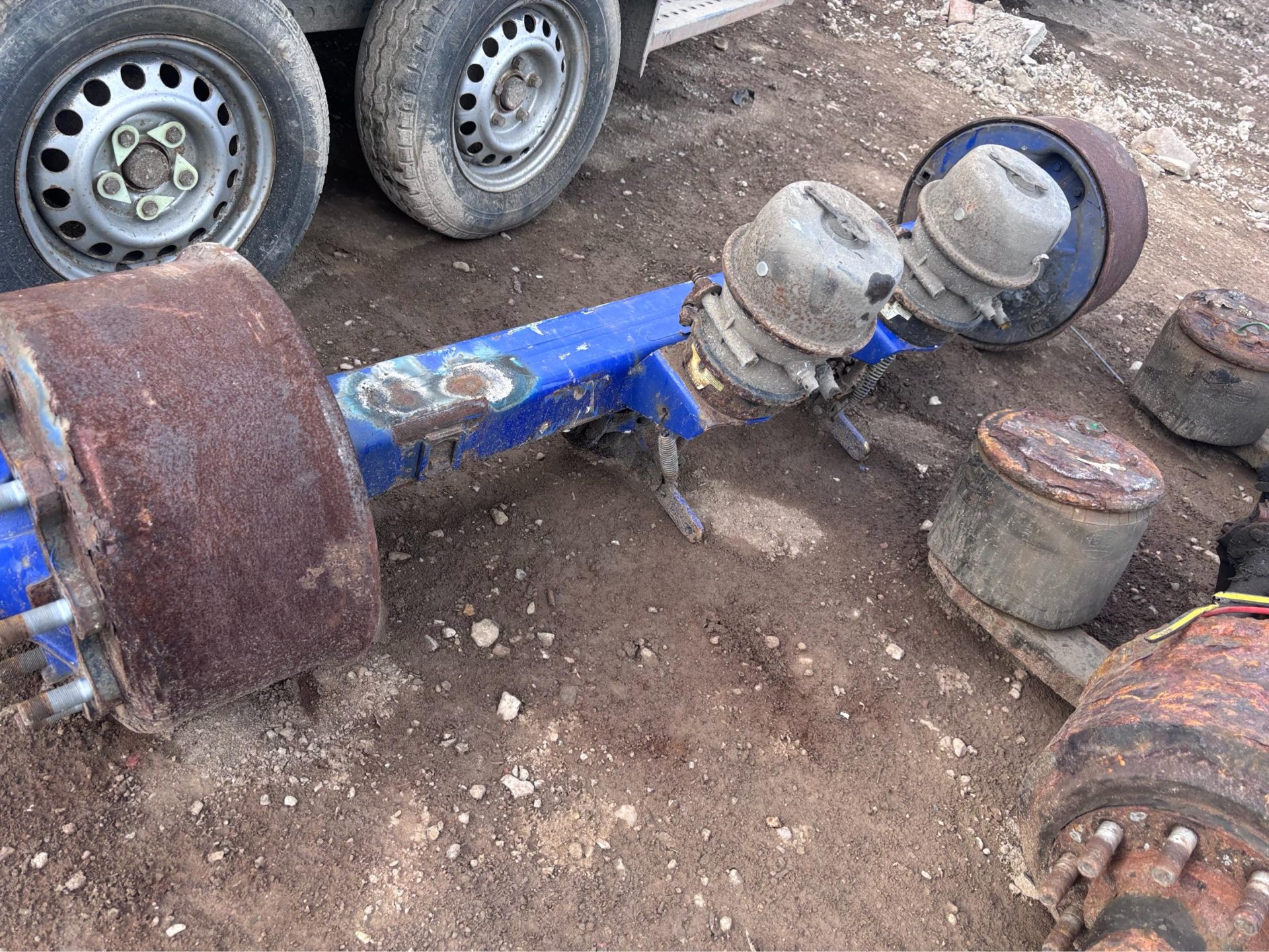 1 X 17.5" BPW AXLE ON DRUM BRAKES TRACTOR LOW LOADER TRAILER - 6 AVAILABLE - Image 3