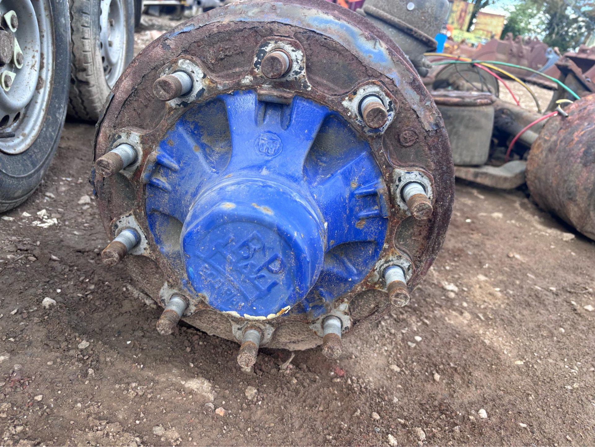1 X 17.5" BPW AXLE ON DRUM BRAKES TRACTOR LOW LOADER TRAILER - 6 AVAILABLE - Image 2