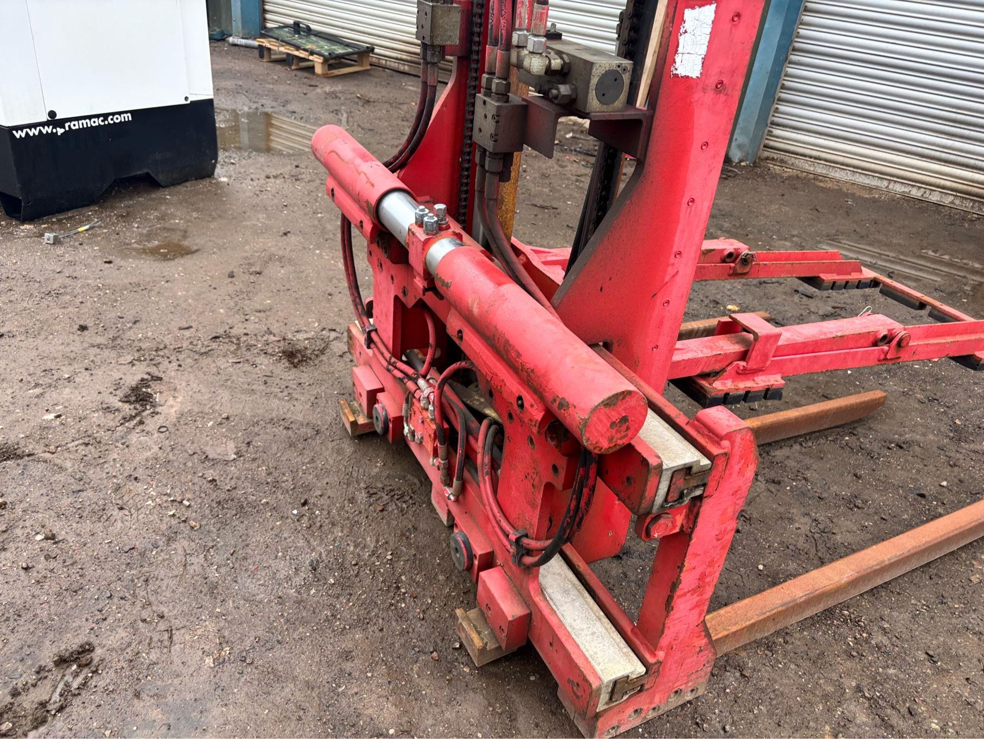 2008 MEYER HYDRAULIC WIDENING FORKLIFT BLOCK ATTACHMENT DIESEL FORK LIFT - Image 5