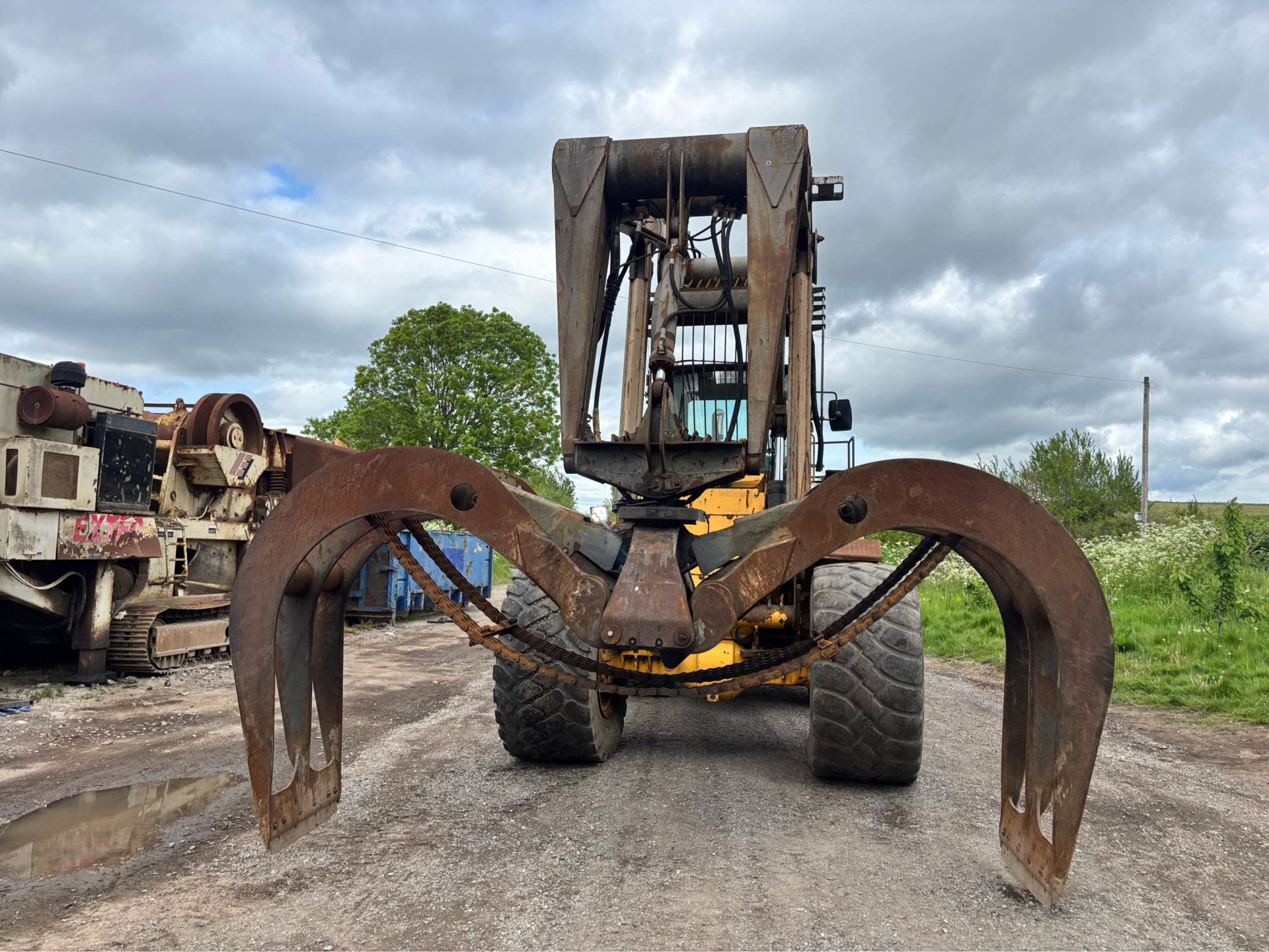 1998 VOLVO 180C LOG TIMBER GRAB HANDLER WHEELED LOADING SHOVEL LOADER - Image 20