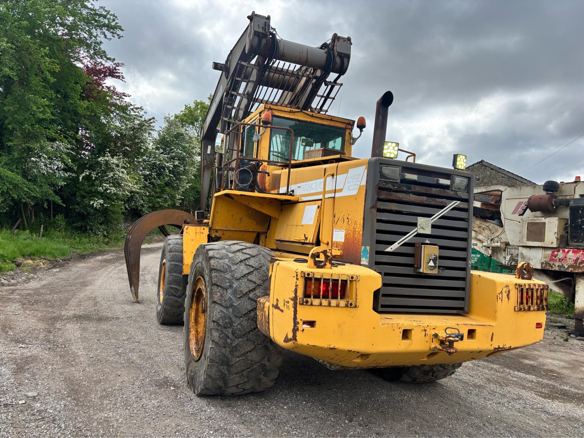 1998 VOLVO 180C LOG TIMBER GRAB HANDLER WHEELED LOADING SHOVEL LOADER - Image 16