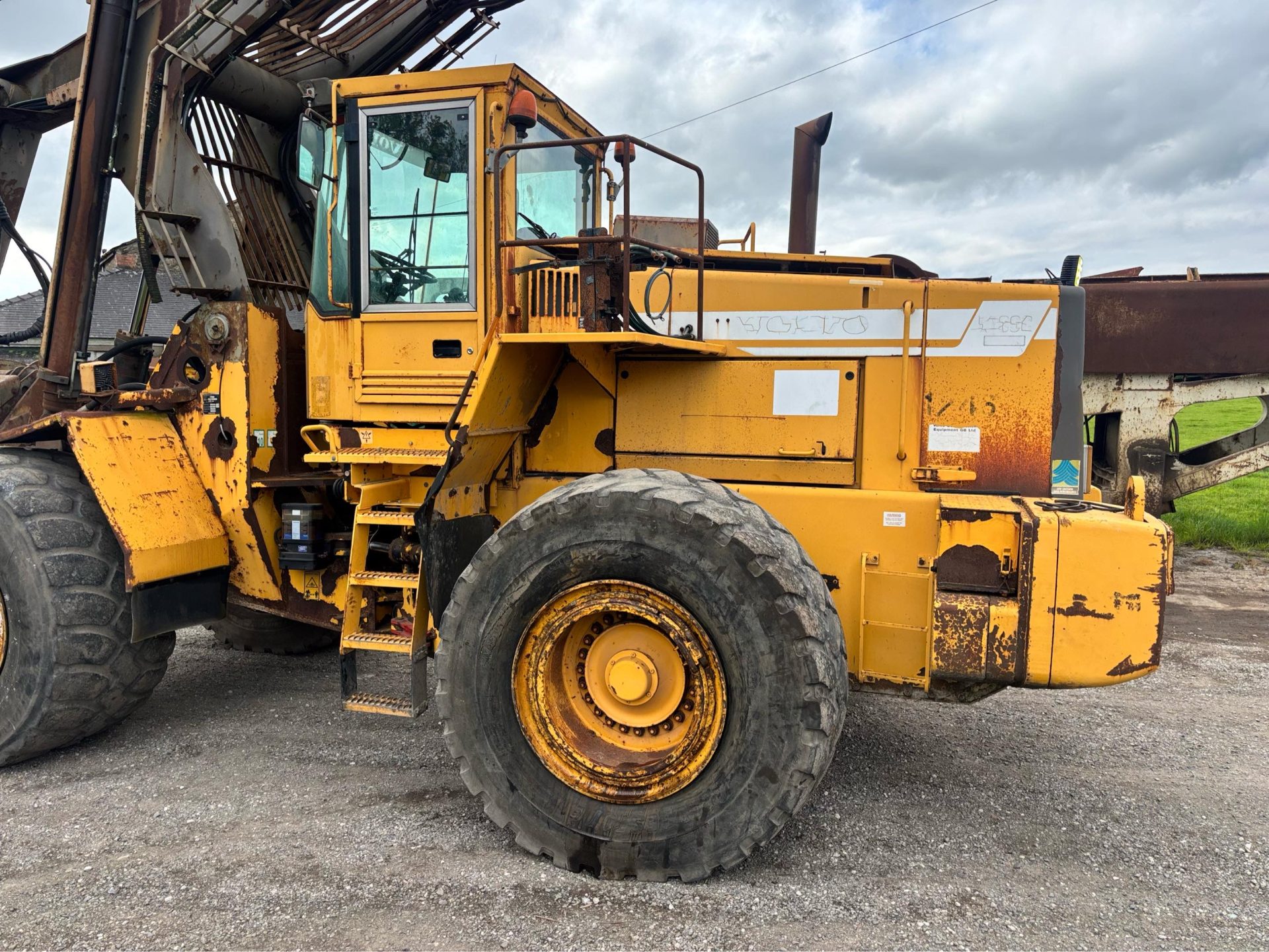 1998 VOLVO 180C LOG TIMBER GRAB HANDLER WHEELED LOADING SHOVEL LOADER - Image 8