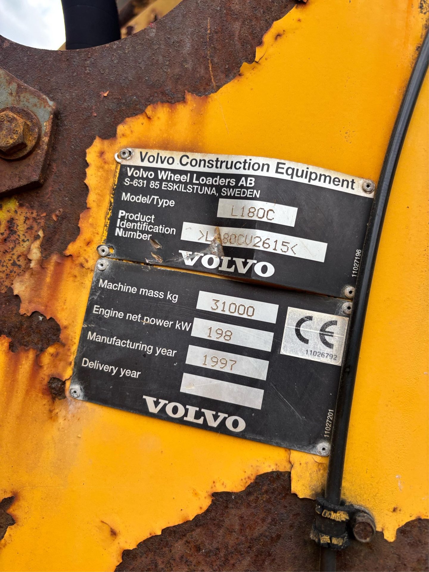 1998 VOLVO 180C LOG TIMBER GRAB HANDLER WHEELED LOADING SHOVEL LOADER - Image 5