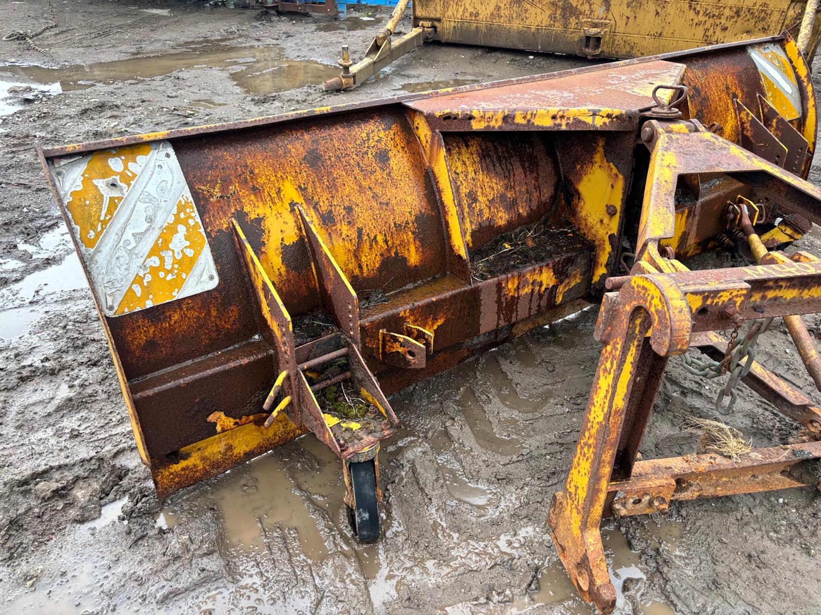 TRACTOR 3 POINT LINKAGE SNOW PLOUGH SNOW BLADE DOZER BLADE YARD SCRAPER TELEHANDLER LOADALL JCB - Image 5
