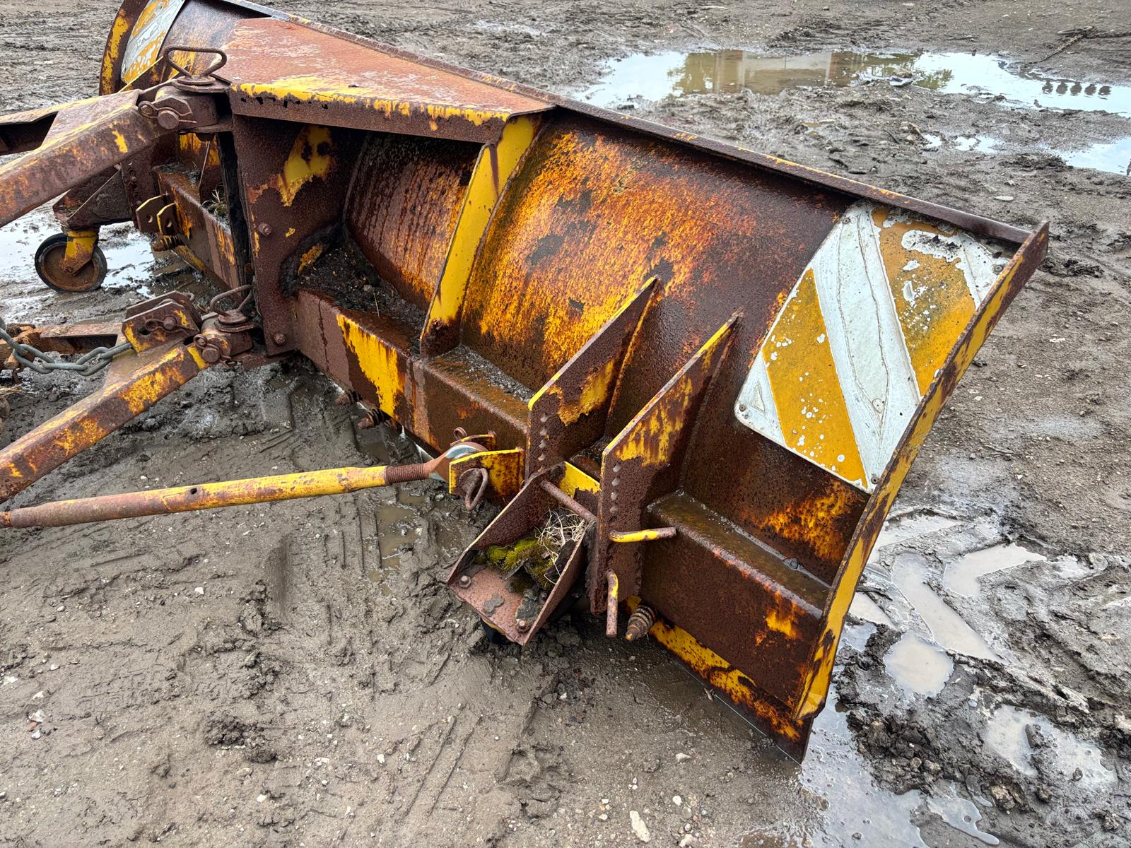 TRACTOR 3 POINT LINKAGE SNOW PLOUGH SNOW BLADE DOZER BLADE YARD SCRAPER TELEHANDLER LOADALL JCB - Image 7