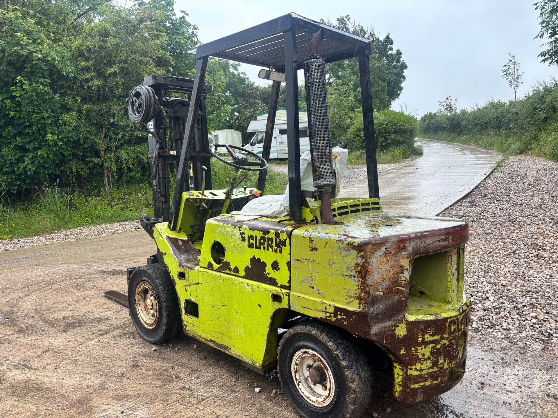 CLARK C500 Y50D DIESEL FORKLIFT 2.5 TON FORKLIFT TRUCK PERKINS ENGINE SIDE SHIFT - Image 8