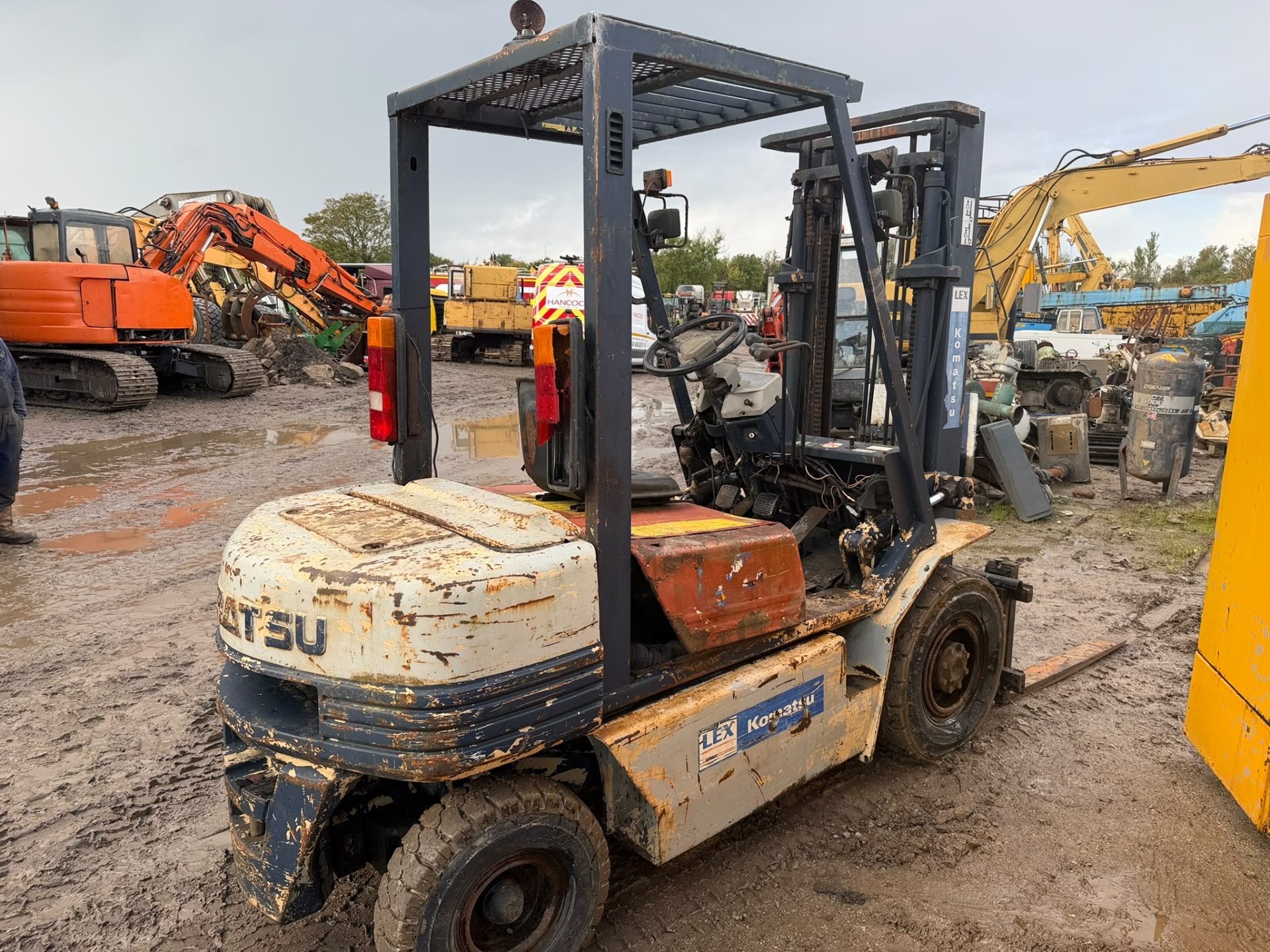 KOMATSU 1.5 TON DIESEL FORKLIFT TRUCK WAREHOUSE STACKER FORK LIFT SIDE SHIFT - Image 3
