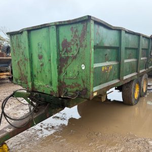 BAILEY 18FT GRAIN MUCK SILAGE TRAILER SPRUNG AXLES HYDRAULIC TAILGATE