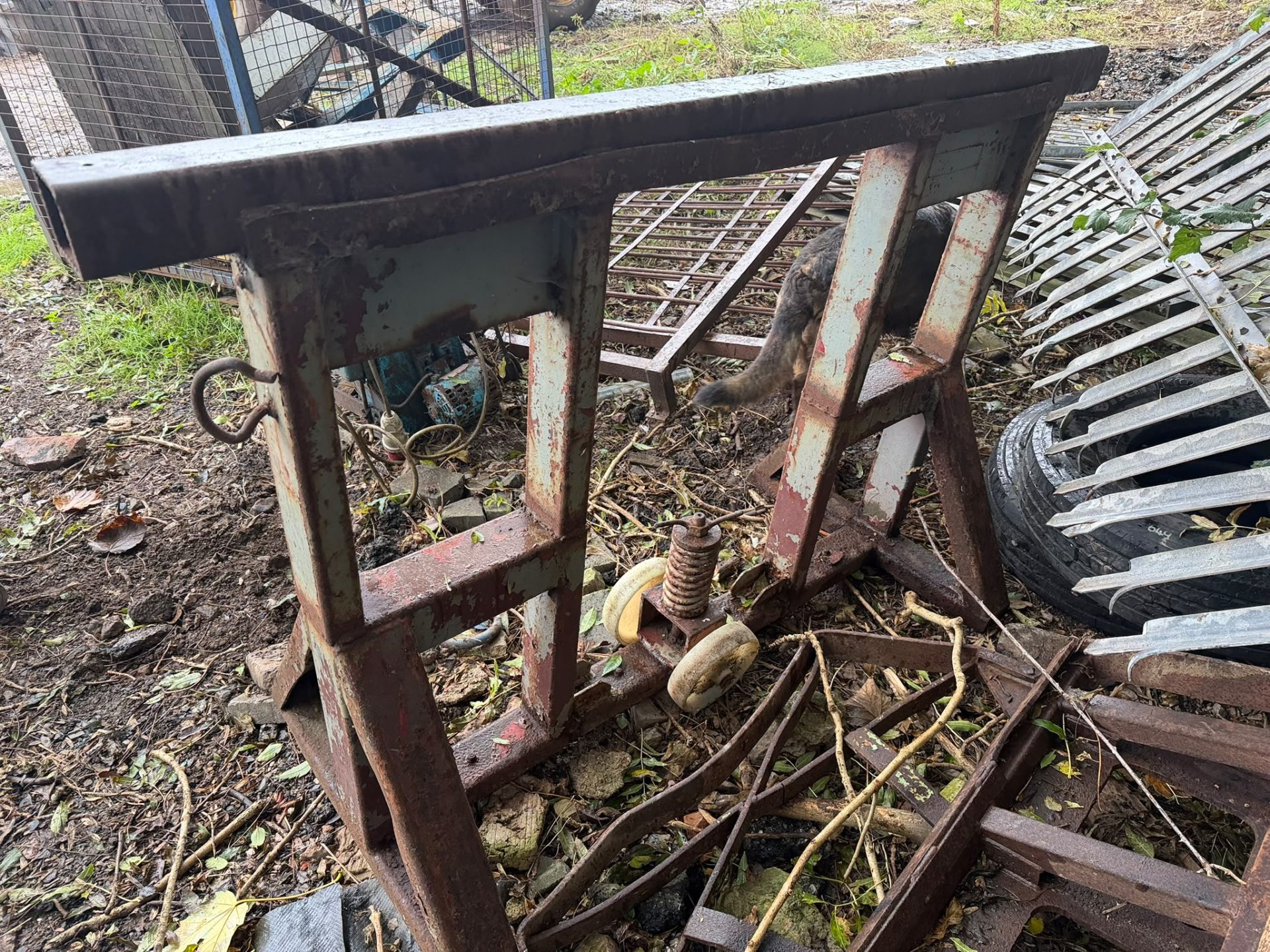 2 X HEAVY-DUTY TRAILER DOCK WORKSHOP TRESTLES HGV LORRY STANDS