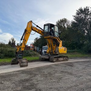 2015 JCB JS160 HR TC4 16 TON EXCAVATOR MATERIAL HANDLER ROTATING GRAB